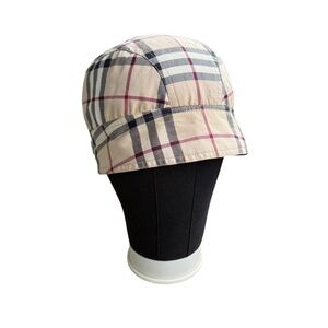 Authentic Burberry nova check hat head cover tied back Medium unisex